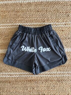 White Fox Athletic Shorts Charcoal